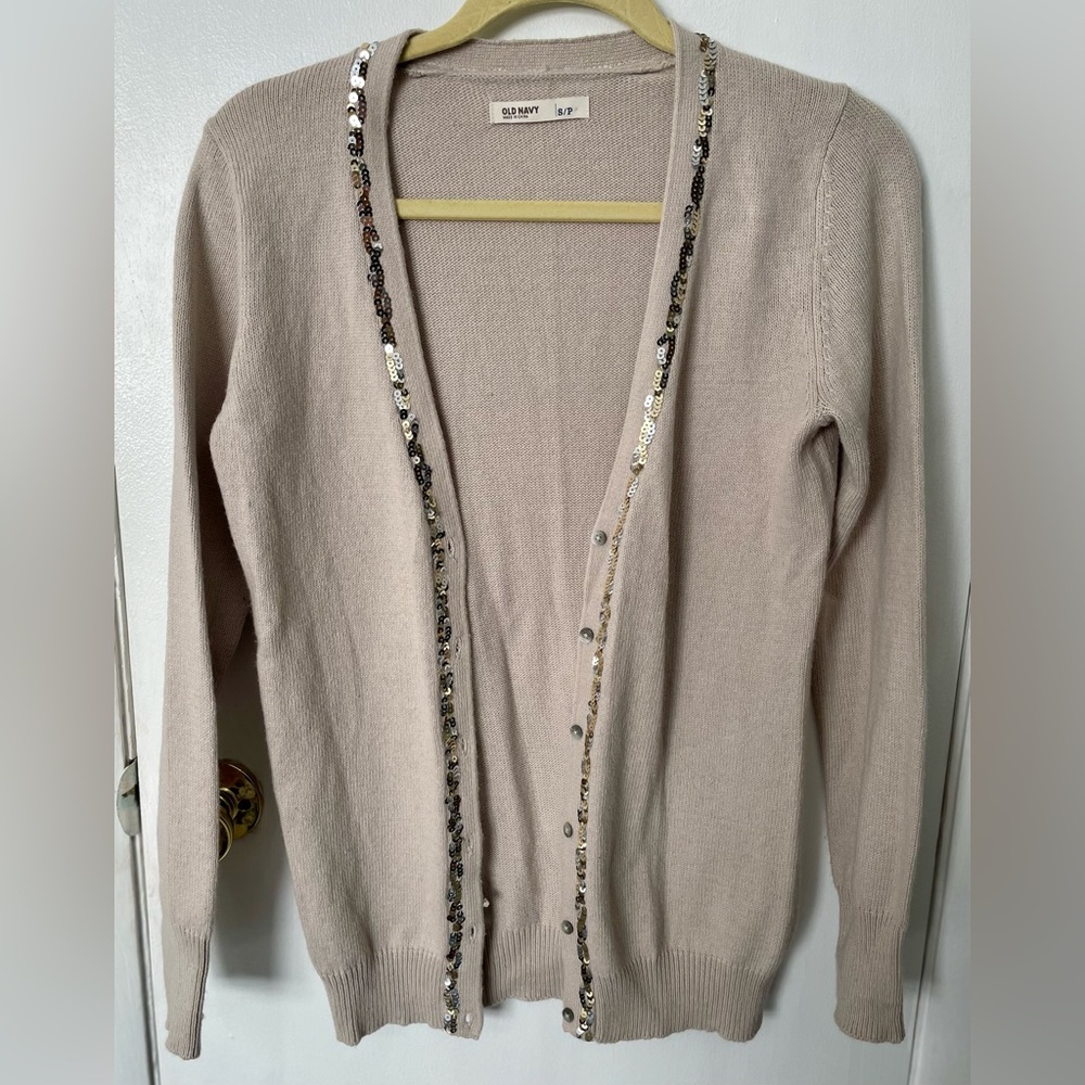 Old Navy women’s tan‎ cardigan size small
